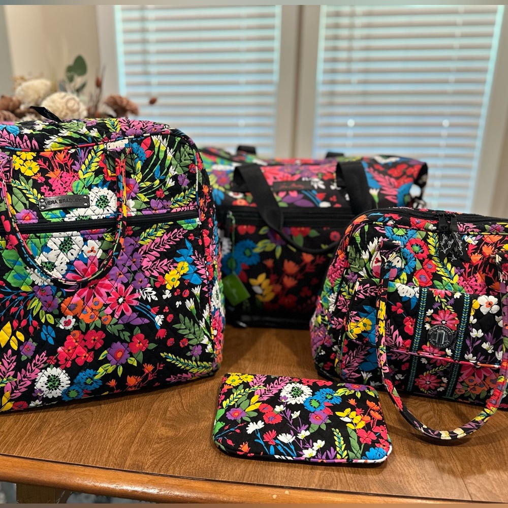 4pc travel set FIELD FLOWERS